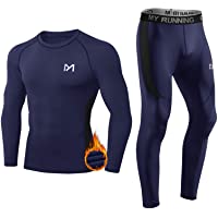 Los mejores  - MEETYOO Conjuntos térmicos Hombre- Deportes Ropa Interior térmica Aire Libre Base Layer Thermo Function Ropa Deportiva…